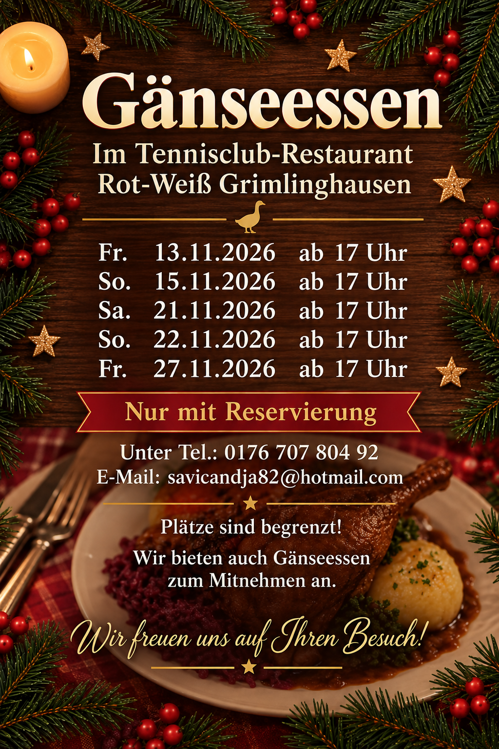 Gänseessen im Club